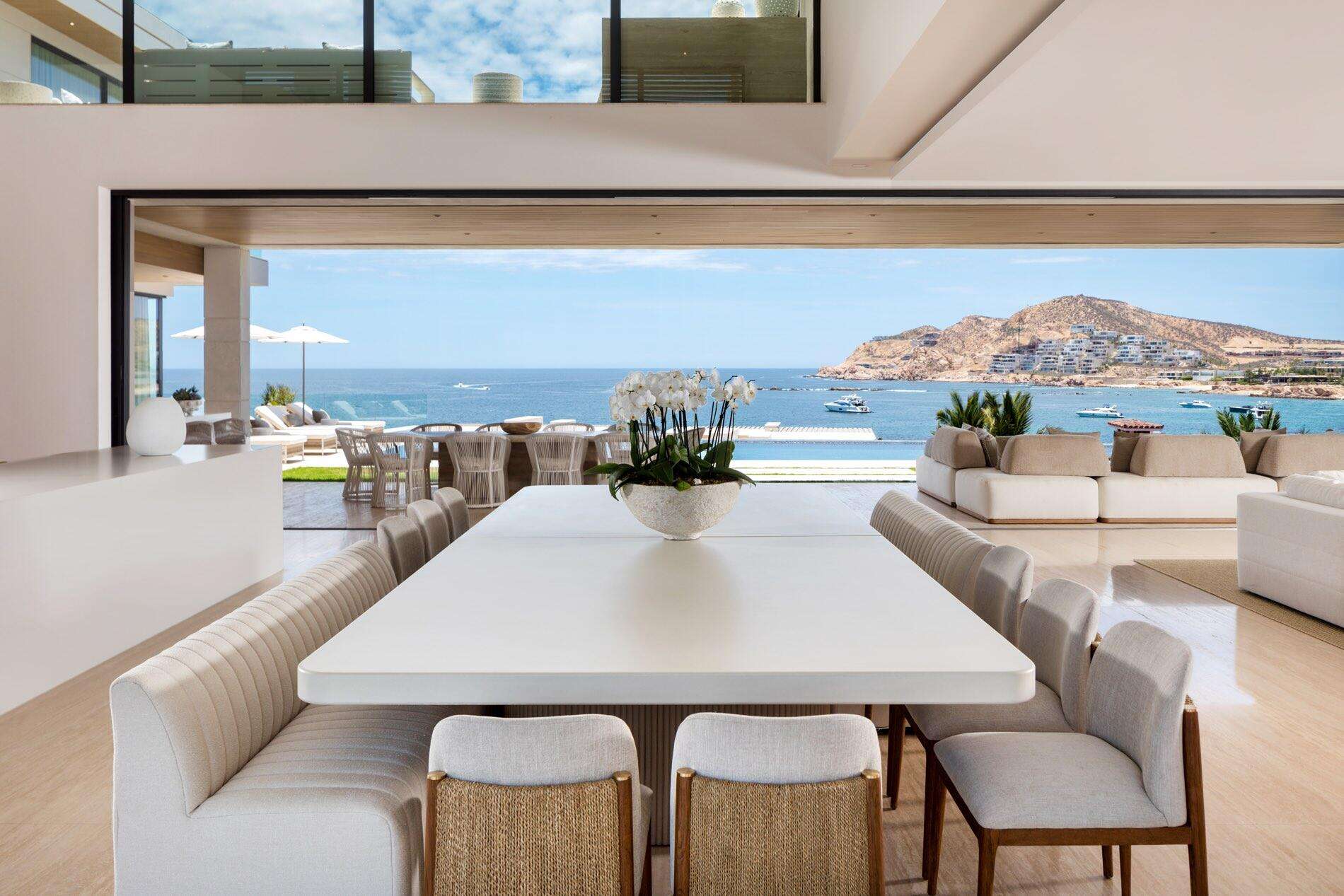 El Dorado Cove Club Casa SerenaAn architectural marvel that seamlessly blends the wonder of the Baja with the beauty and serenity of the Mar de Cortez. Thoughtful sight lines frame beautiful vistas from every room making the home feel like you're living in a resort and private estate at the same time. Designed as a retreat for family and friends by one of the most recognized and renowned architects in Mexico, Jacinto Avalos, Casa Serena blends the attention to detail and fine Mexican craftsmanship appropriately honoring its iconic location. Maintained with an open check book and live in staff, this ocean front masterpiece is now ready for the next fortunate family to make memories and leave their own legacy at Casa Serena. – Chileno Point 106, Cabo Corridor, Cabo Corridor, BS